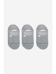 Ponožky Stance Icon No Show 3-pack pánské, šedá barva, A145A23ICO-WHT