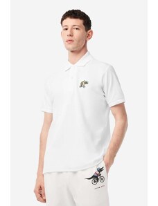 Bavlněné polo tričko Lacoste x Netflix béžová barva, s aplikací, PH7057-VIR