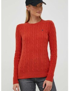 Kašmírový svetr Polo Ralph Lauren oranžová barva, 211910421