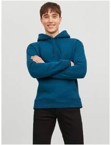 Modrá pánská basic mikina s kapucí Jack & Jones Star - Pánské