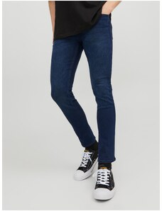 Tmavě modré pánské slim fit džíny Jack & Jones Glenn - Pánské