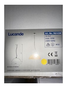 Lucande Lucande - Lustr na lanku LOURENCO 3xE27/60W/230V LW0487
