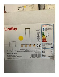 Lindby Lindby - LED Stmívatelný lustr na lanku CERSEI 4xLED/4,8W/230V LW1076