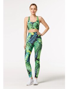 Bittersweet Paris Woman's Tropical High Waist Leggings CPW-HL-PR BSP184