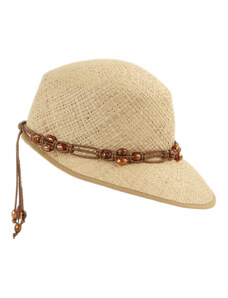KRUMLOVANKA Letní dámský slaměný klobouk s prodlouženým kšiltem Fa-43542 - Paglia stroh