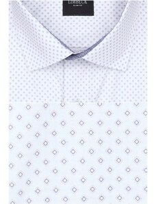 Limbeck bílá košile s pěkným vzorem
