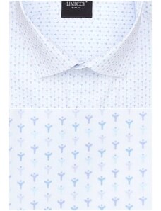 Limbeck bílá košile s pěkným vzorem