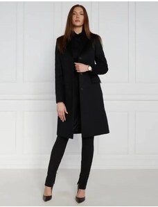 Calvin Klein vlněný kabát essantial crombie | s příměsí kašmíru