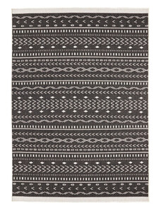 NORTHRUGS - Hanse Home koberce Kusový koberec Twin Supreme 103438 Kuba black creme – na ven i na doma - 120x170 cm