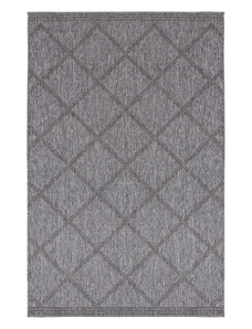 NORTHRUGS - Hanse Home koberce Kusový koberec Twin Supreme 103757 Corsica Black/Anthracite – na ven i na doma - 120x170 cm