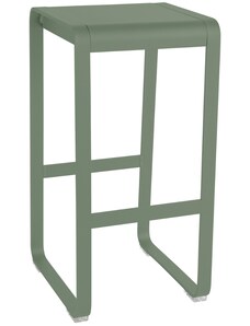 Kaktusově zelená hliníková zahradní barová židle Fermob Bellevie 75 cm