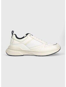Sneakers boty Calvin Klein LOW TOP LACE UP MIX béžová barva, HM0HM01044