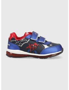 Dětské sneakers boty Geox x Marvel, Spider-Man tmavomodrá barva