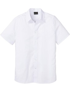 bonprix Košile Slim Fit, krátký rukáv Bílá