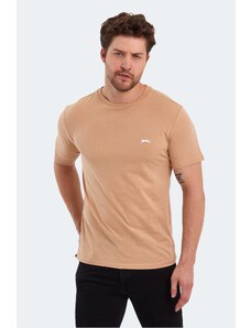 Slazenger POLL Pánské tričko s krátkým rukávem béžové
