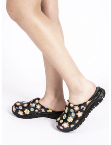 Terlik Sabo Terlik zdravotni černé COMFORTFLEX obuv - černé s květininami