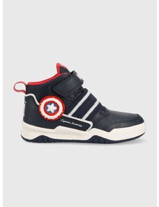 Dětské sneakers boty Geox x Marvel tmavomodrá barva