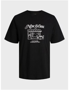 Černé pánské tričko Jack & Jones Red Hook - Pánské
