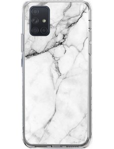 WOZINSKY Wozinsky Marble silikónové pouzdro pro Samsung Galaxy A51 bílá