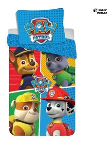 Jerry Fabrics Povlečení do postýlky Paw Patrol 145 bavlna 100x135 + 40x60 cm