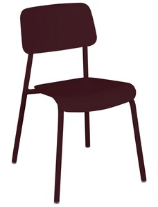 Třešňově červená hliníková zahradní židle Fermob Studie