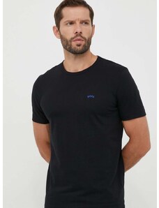 Bavlněné tričko BOSS BOSS ATHLEISURE černá barva