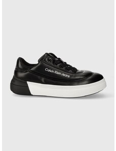 Dětské sneakers boty Calvin Klein Jeans černá barva