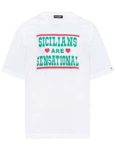 DOLCE & GABBANA Sicilians White tričko