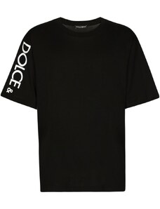 DOLCE & GABBANA Aside Logo Black tričko
