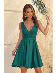 Bicotone Zelené krátke šaty Thalia