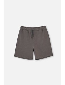 Dagi Gray Modal Elastic Waist Shorts with Back Pocket Detail