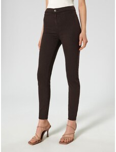 Sinsay - Džegíny skinny high waist - dark grey jeans