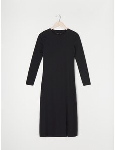 Sinsay - Midi šaty s rozparkem - černá