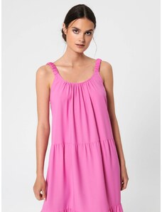 Sinsay - Midi šaty na ramínka - růžová