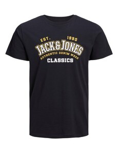 Jack & jones, tričko s natištěným logem na hrudi námořnickámodrá