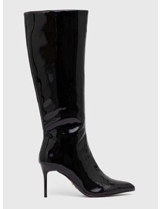 Kozačky Steve Madden Lovable dámské, černá barva, na podpatku, SM11002618
