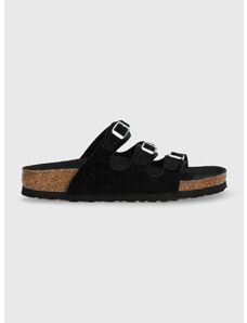 Dětské pantofle Birkenstock Florida černá barva