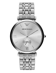 Hodinky Emporio Armani stříbrná barva