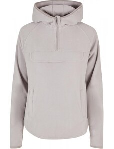 URBAN CLASSICS Ladies Polar Fleece Pull Over Hoody - warmgrey