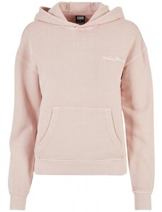 URBAN CLASSICS Ladies Small Embroidery Terry Hoody - pink