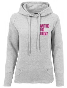 MISTER TEE Ladies Waiting For Friday Hoody - grey