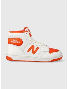 Sneakers boty New Balance BB480SCA bílá barva