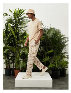 Koton Cargo Pants Camouflage Printed Pocket Detail Laced Waist