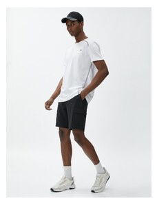 Koton Sports Shorts Cargo Pocket Detailed With Lace-Up Waist.