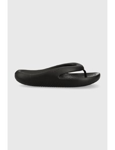 Žabky Crocs Mellow Slide dámské, černá barva, na plochém podpatku, 208437