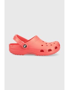 Pantofle Crocs Classic dámské, červená barva, 10001