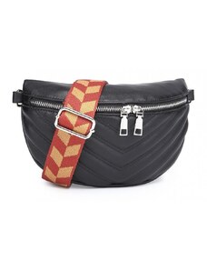 Jennifer Jones Crossbody kabelka ledvinka černá LB2307