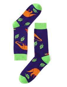 Love+Fun Pestrobarevné veselé ponožky Dinosaurs