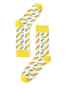 Love+Fun Pestrobarevné veselé ponožky Banana
