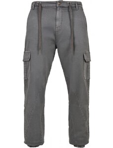 Pánské kalhoty Urban Classics Knitted Cargo Jogging Pants - šedé